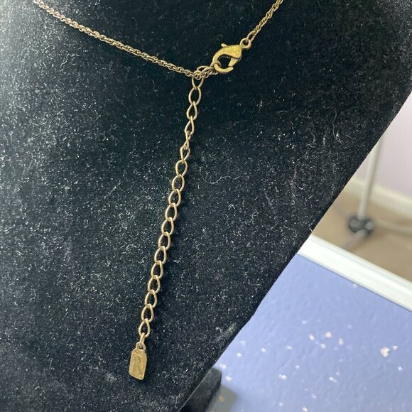 1928 Necklace & Earring Set, Green Stone - Picture 2 of 5